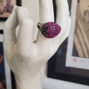 Park Lane Berry Sweet Strawberry Rhinestone Ring